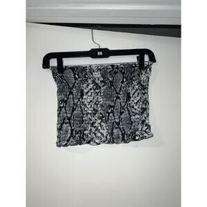 Pants store womens snakeprint cinched tube top sleeveless SMALL